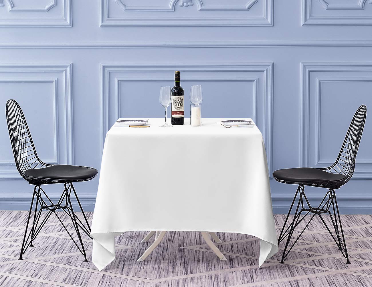 Amazon.com: Surmente White Square Tablecloth-52x52 Inch Table